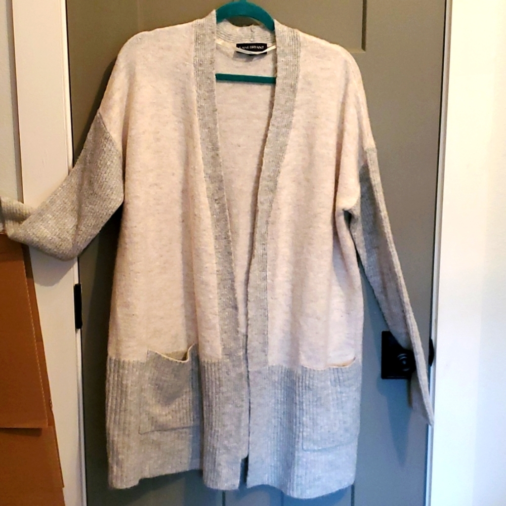 Lane Bryant brand PLUS size long Cardigan